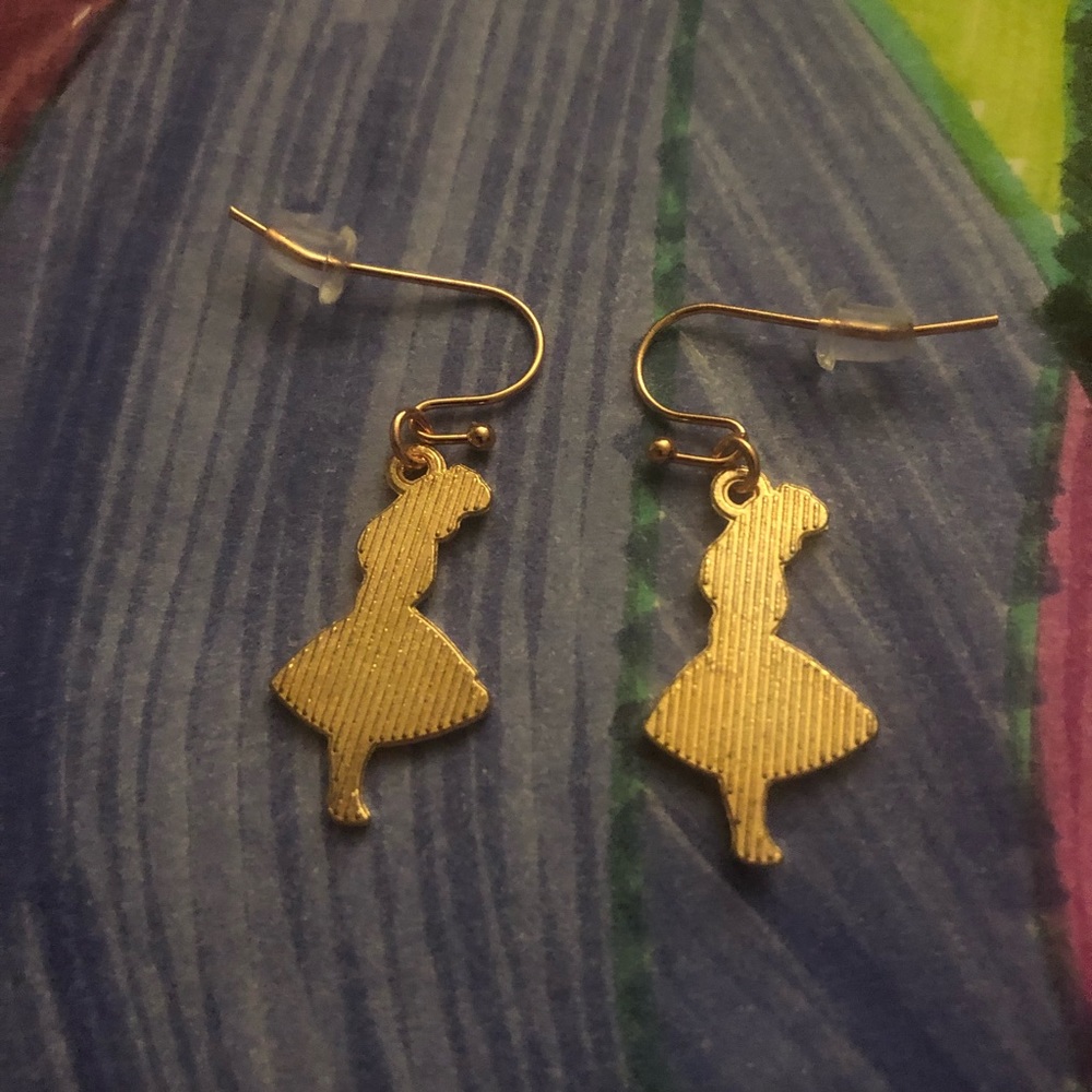 Handmade Brand New Gold Cinderella Charm Earrings - Picture 2 of 3